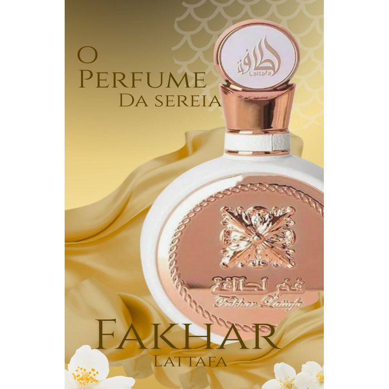 Fakhar Rose Lattafa Eau de Parfum Perfume Feminino 100ml Árabe