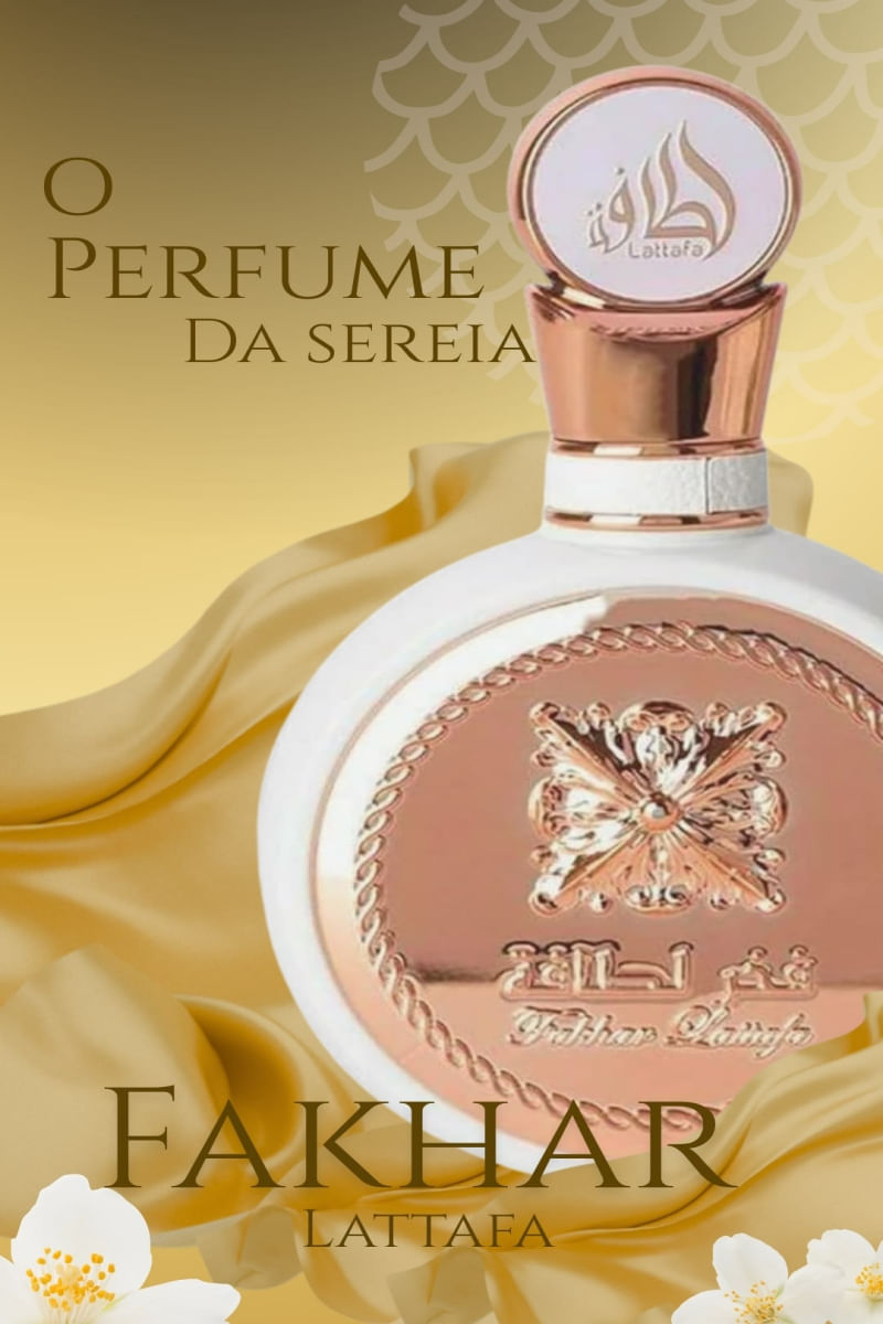 Fakhar Rose Lattafa Eau de Parfum Perfume Feminino 100ml Árabe