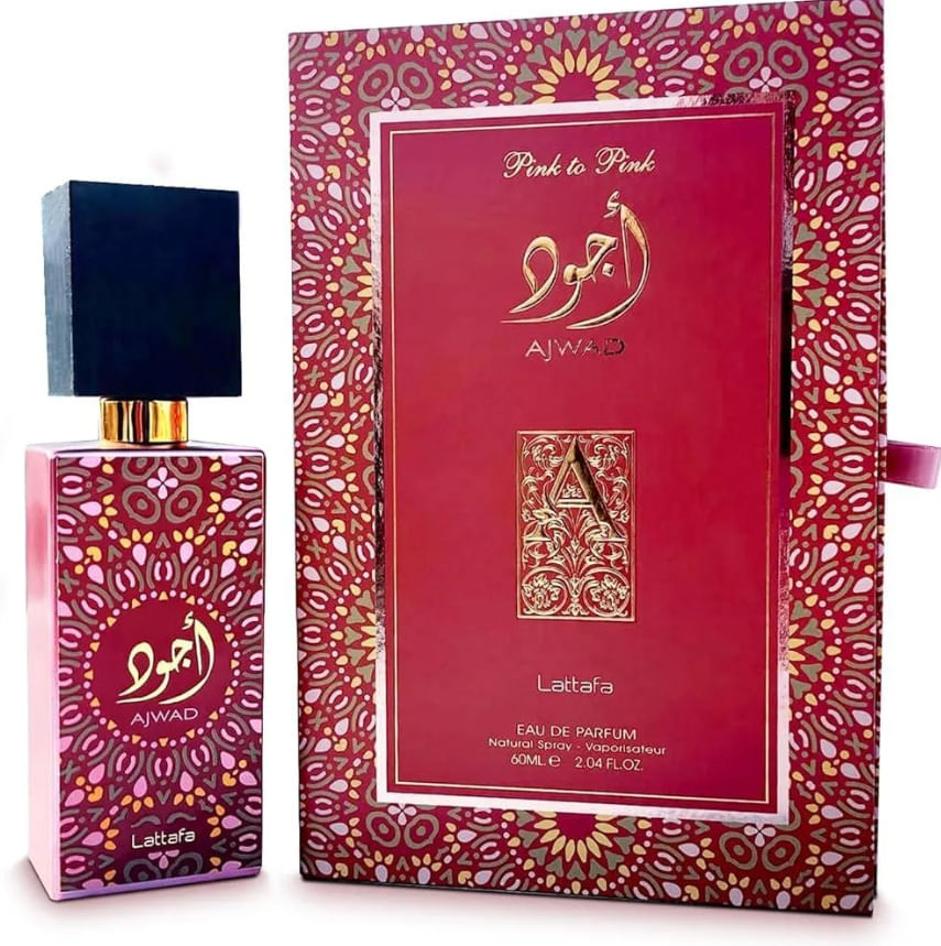 Perfume Árabe Ajwad Pink Lattafa - Perfume Feminino 60ml