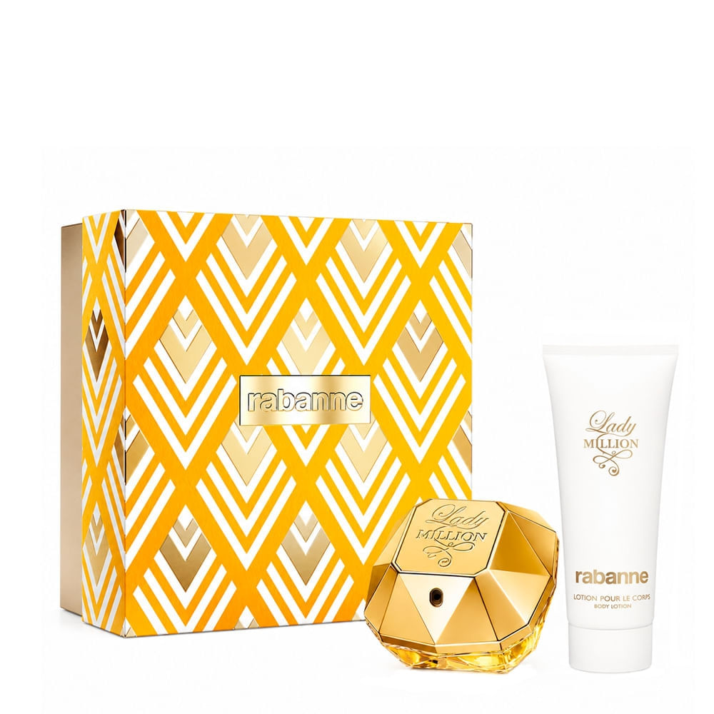 Kit Rabanne Lady Million Feminino - Eau de Parfum 80ml + Body
