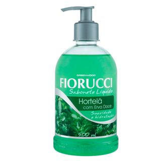 Sabonete Líquido Fiorucci Hortelã com Erva Doce - 500ml Menor preço em Sabonete Líquido Fiorucci Hortelã com Erva Doce - 500ml