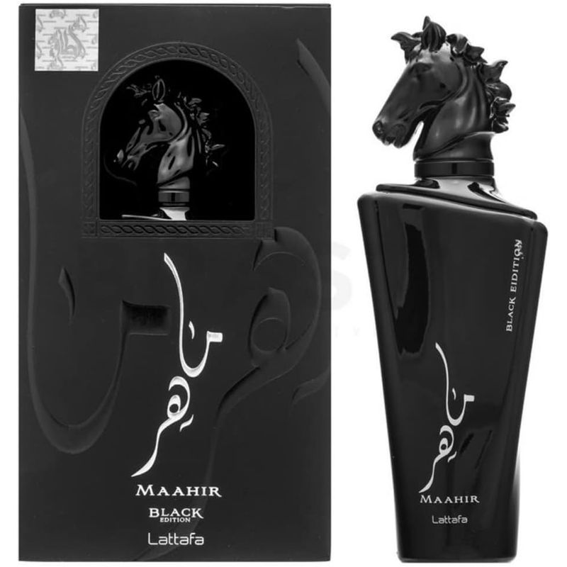 レア!! ラタファ 香水 Lattafa Maahir Black 100ml Maahir Black Edition Lattafa Eau de Parfum 100ml Perfume Unissex