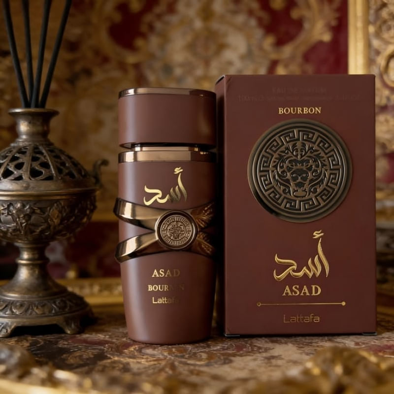 Asad Bourbon EDP 100ml Perfume Masculino Lattafa Árabe - Época