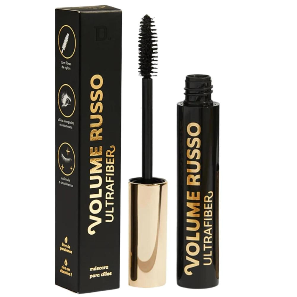 Máscara de Cílios Preta Dailus Volume Russo Ultrafiber