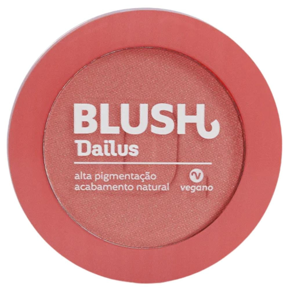 Blush Matte Rosa Dailus Fazendo a Pêssega Alta Pigmentação