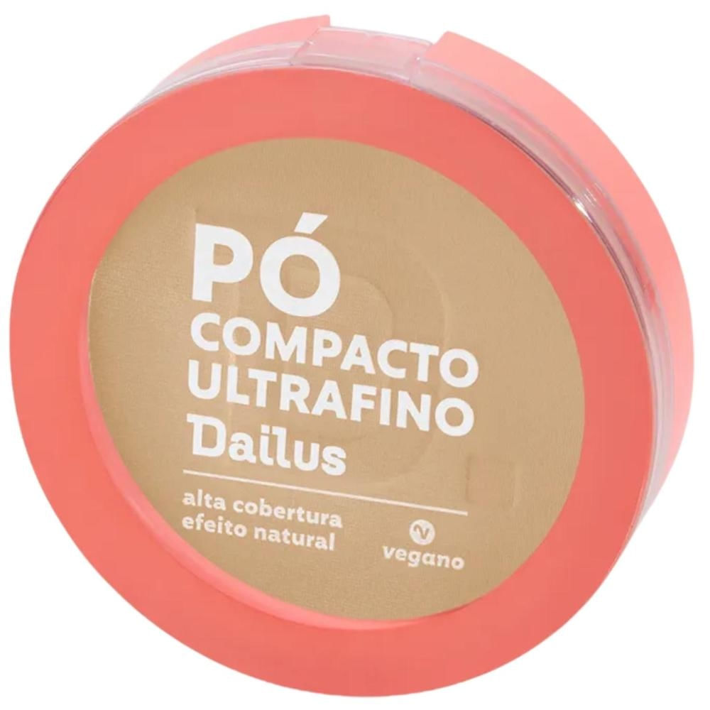 Pó Compacto Dailus Ultrafino D4 Claro Bege Camurça
