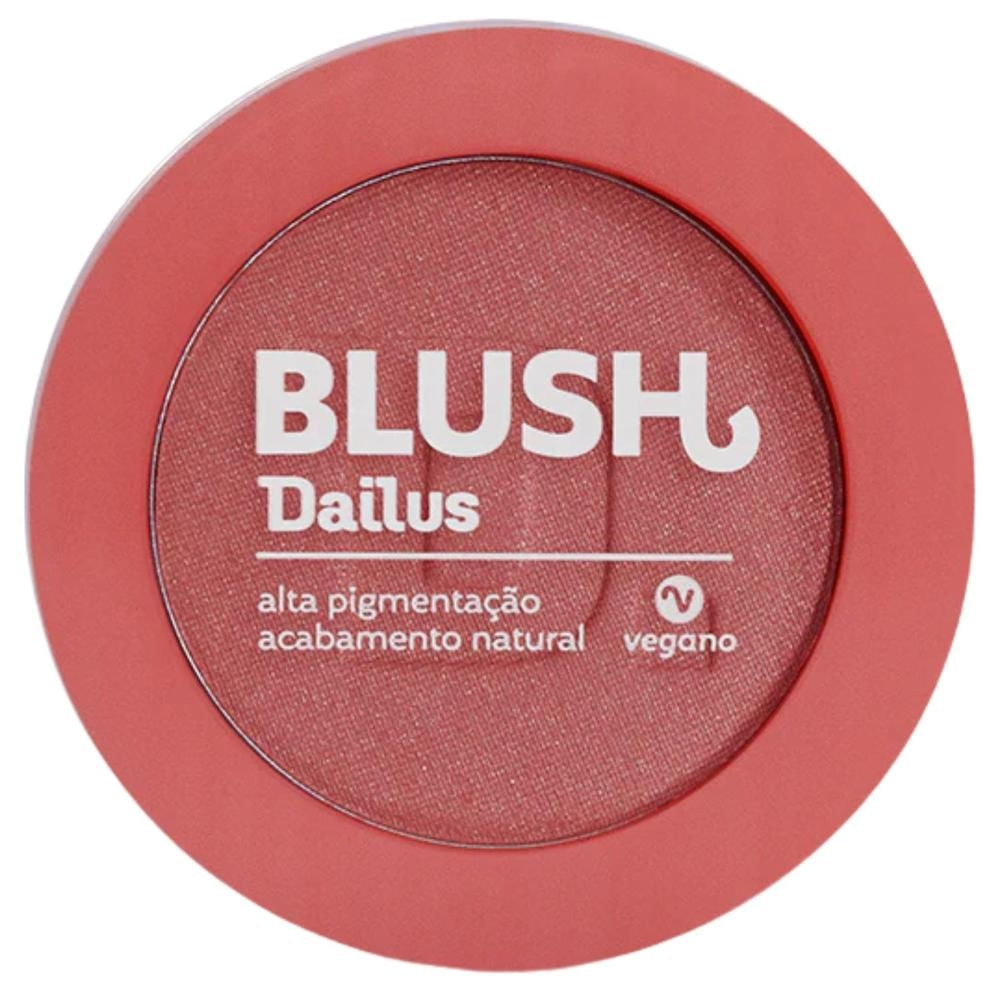 Blush Matte Rosa Dailus Era Sol Que Me Faltava Alta Pigmento