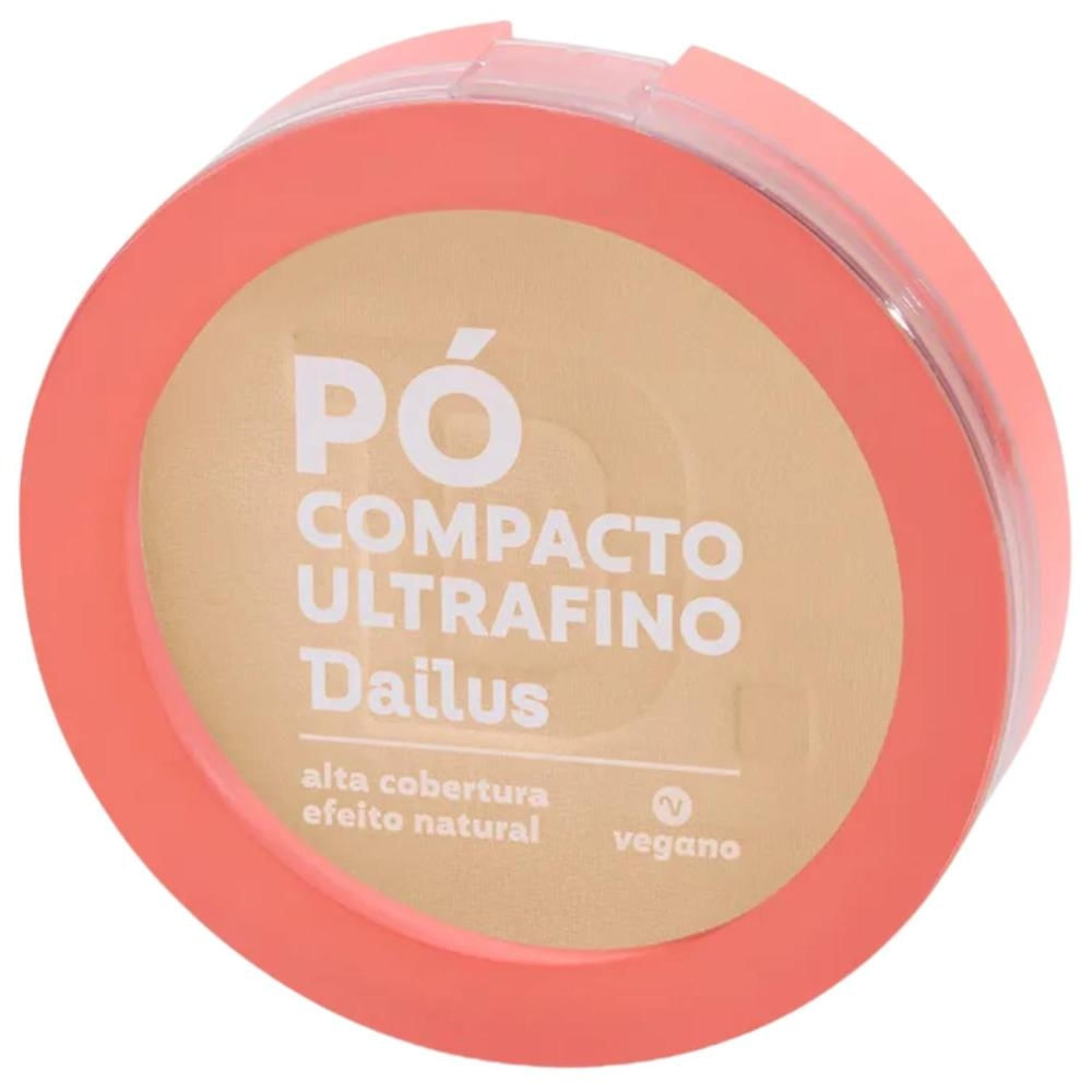 Pó Compacto Dailus Ultrafino D3 Claro Bege Areia