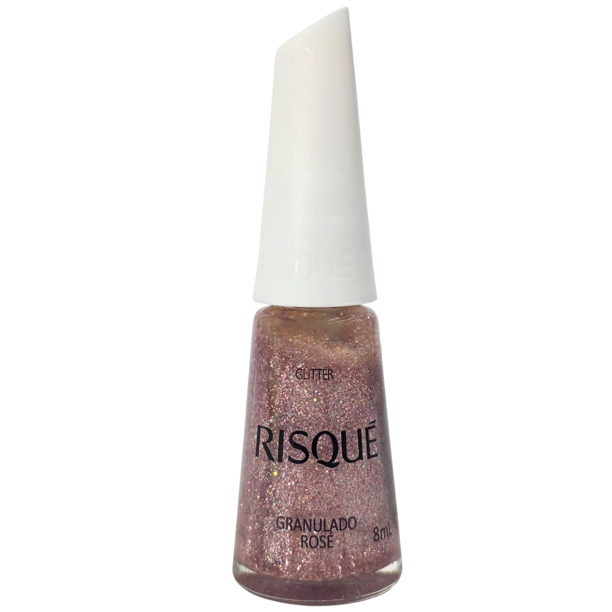 Esmalte Glitter Granulado Rosé Risque 8ml