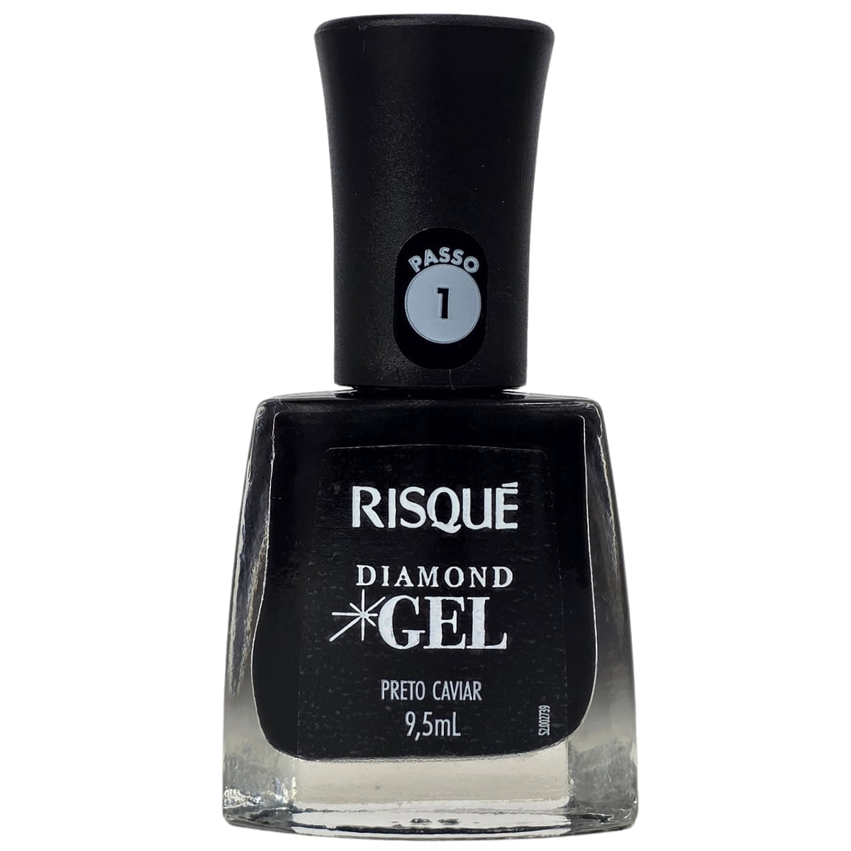 Esmalte Preto Caviar Diamond Gel Risque 9,5ml