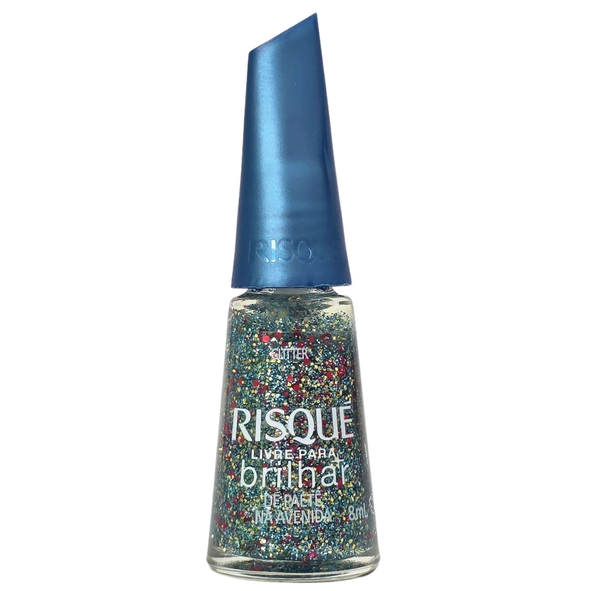Esmalte Glitter Livre Para Brilhar De Paetê Na Avenida Risque 8ml