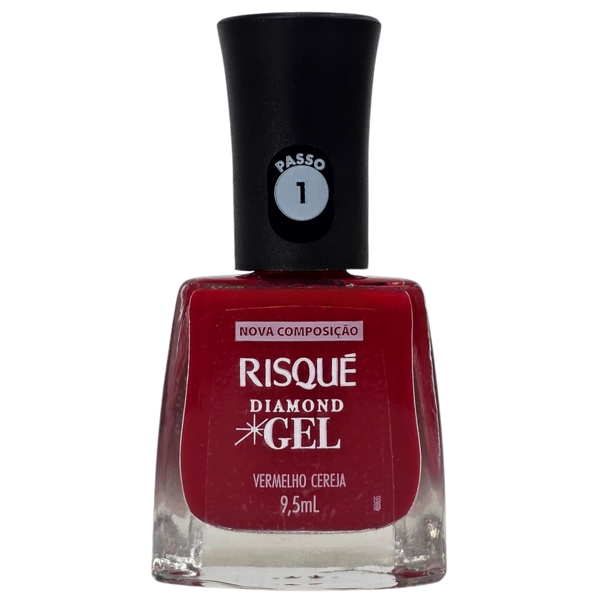 Esmalte Vermelho Cereja Diamond Gel Risque 9,5ml