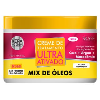 Skafe Keraform Mix Ultra Ativado de Óleos - Máscara de Hidratação - 500g Menor preço em Skafe Keraform Mix Ultra Ativado de Óleos - Máscara de Hidratação - 500g
