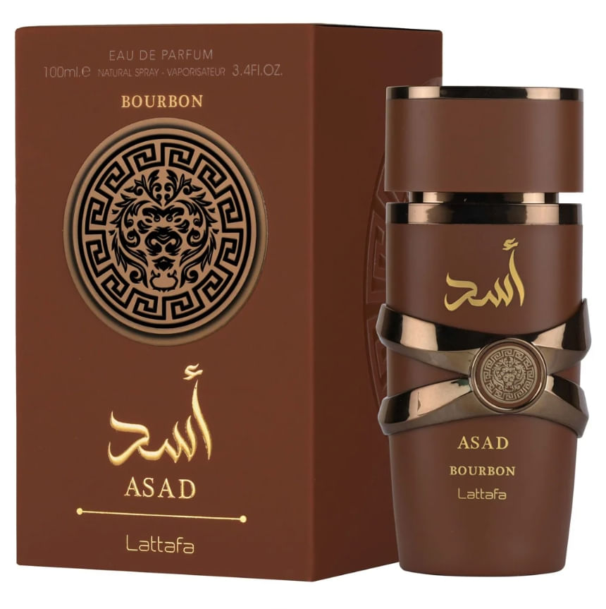Lattafa Perfume Asad Bourbon Eau de Parfum Spray unissex, 100 ml