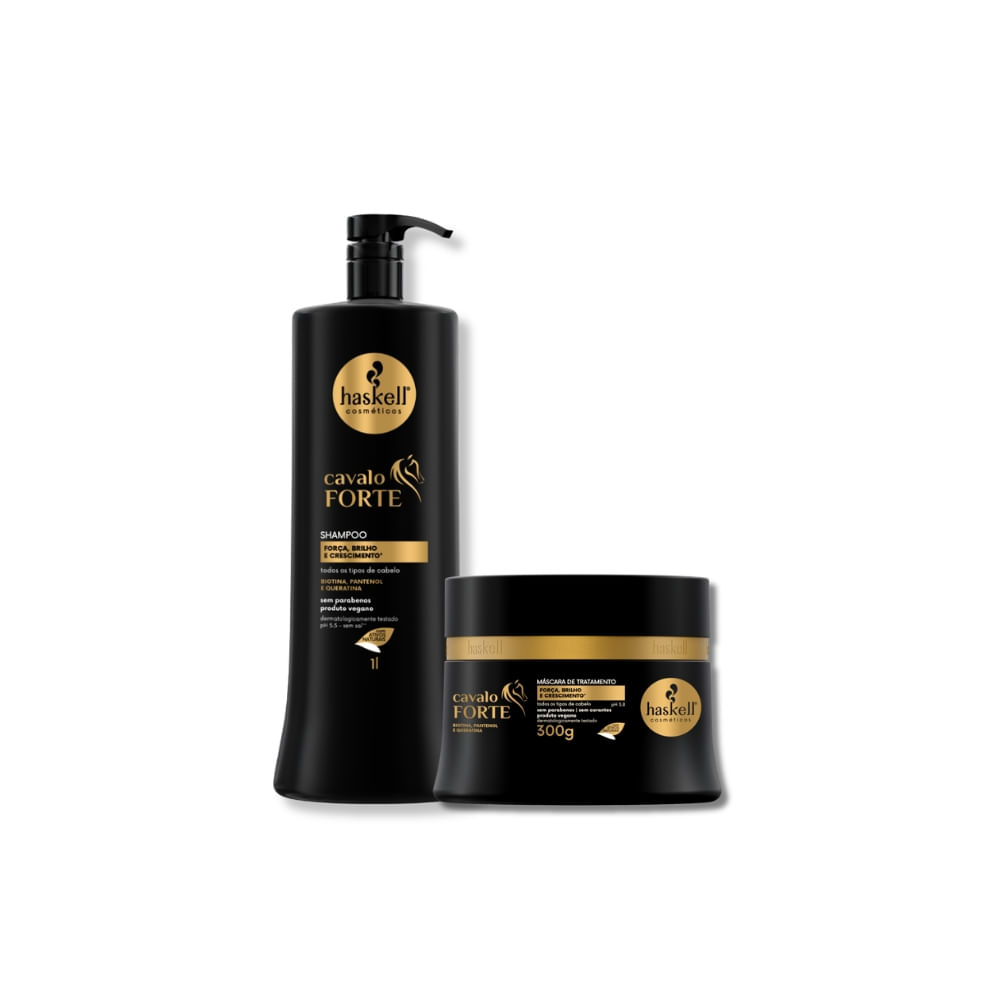 Haskell  Kit  Cavalo Forte -  Shampoo  1L + Máscara  300g
