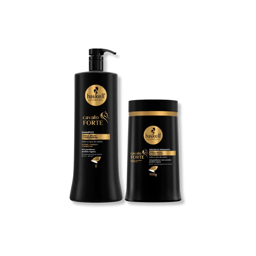 Haskell  Kit  Cavalo Forte -  Shampoo  1L + Máscara 900g