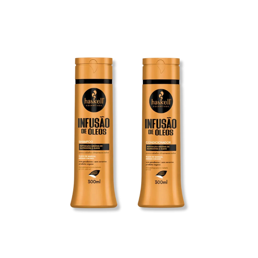 Haskell Kit Infusão de Óleos - Shampoo 300ml + Condicionador 300ml