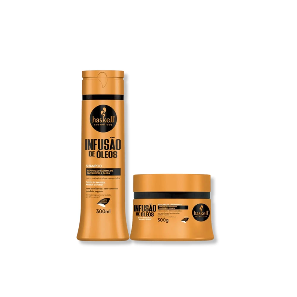 Haskell Kit Infusão de Óleos - Shampoo 300ml + Máscara 300g