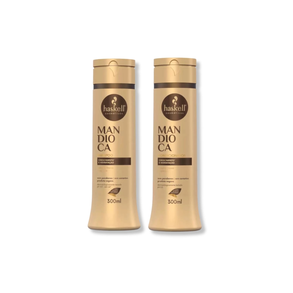 Haskell Kit Mandioca - Shampoo 300ml + Condicionador 300ml