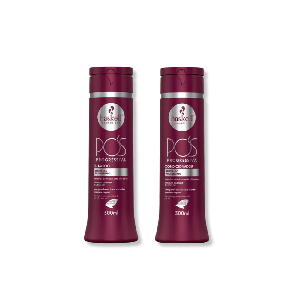 Haskell  Kit Pós -Progressiva - Shampoo 300ml + Condicionador 300ml