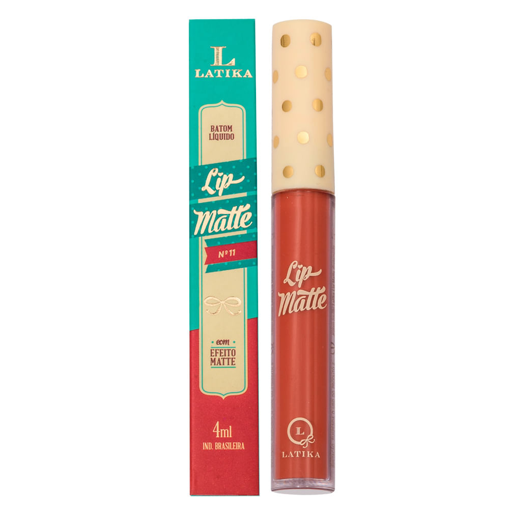 Batom Líquido Latika Lip Matte 4ml