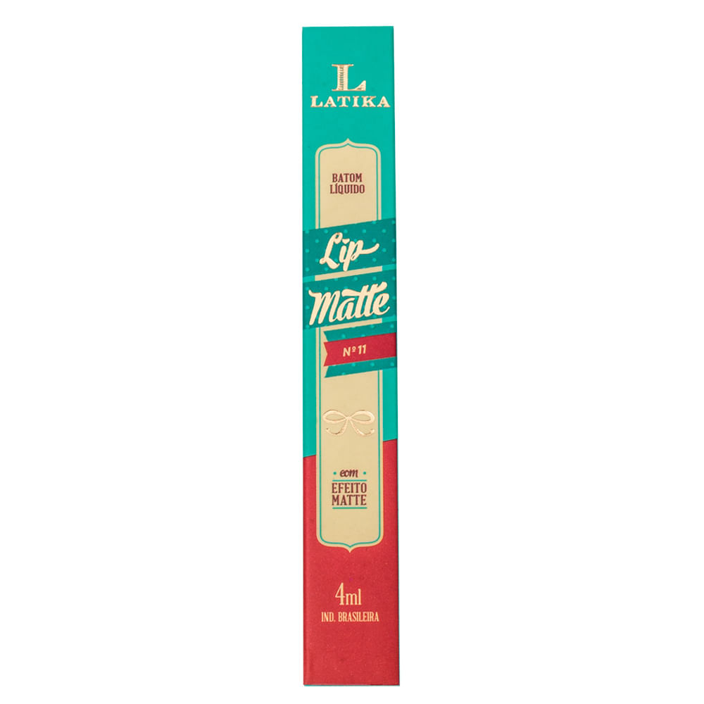 Batom Líquido Latika Lip Matte 4ml