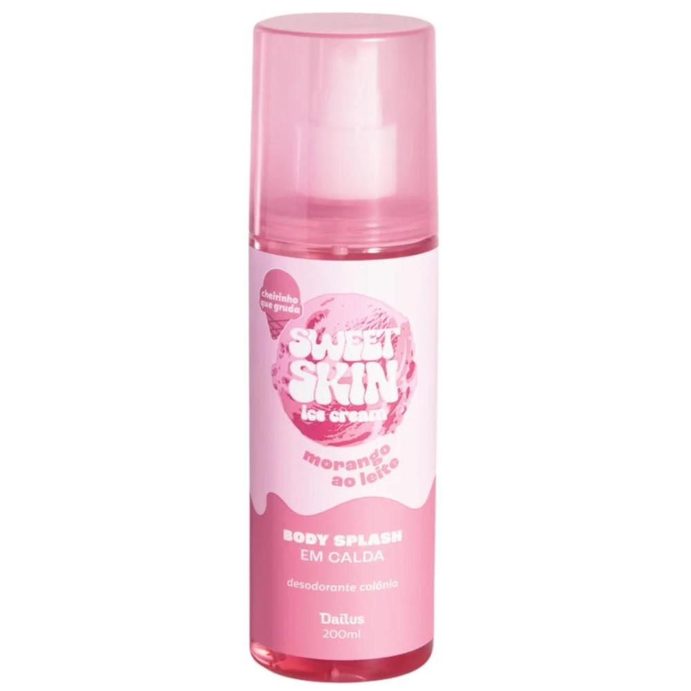 Body Splash em Calda Dailus Sweet Skin Morango