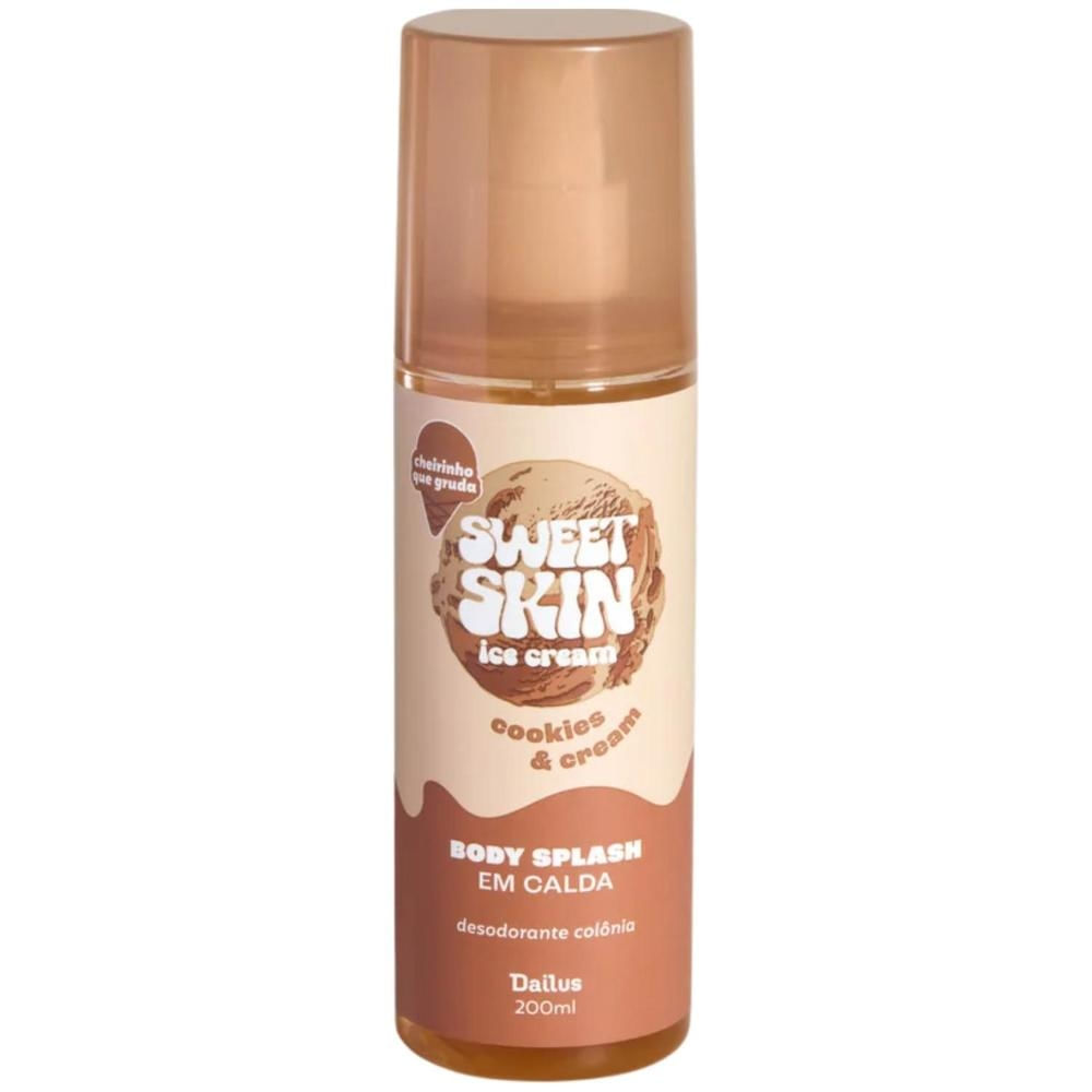 Body Splash em Calda Dailus Sweet Skin Cookies & Cream