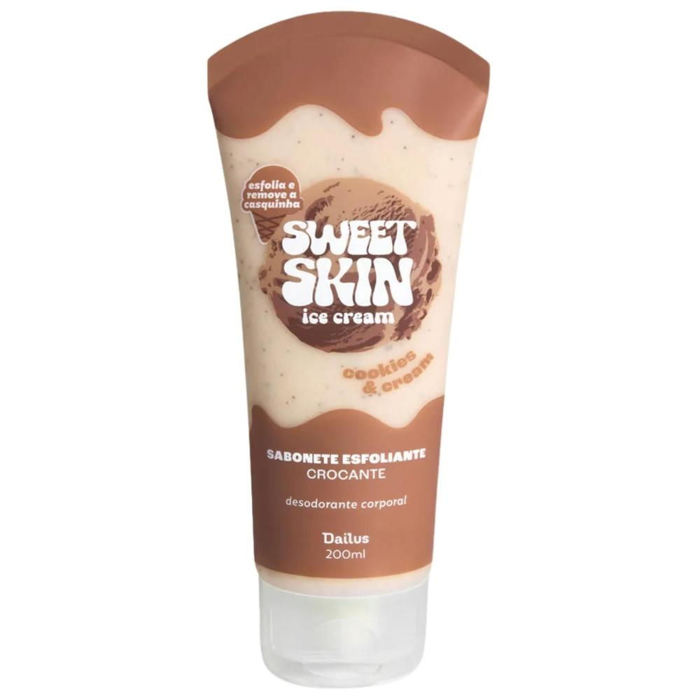 Sabonete Esfoliante Corporal Dailus Sweet Skin Cookie Cream