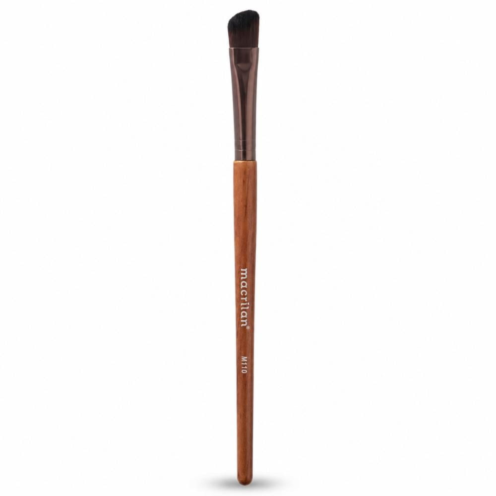 Pincel Chanfrado Para Sombra Macrilan Linha Madeira M-110