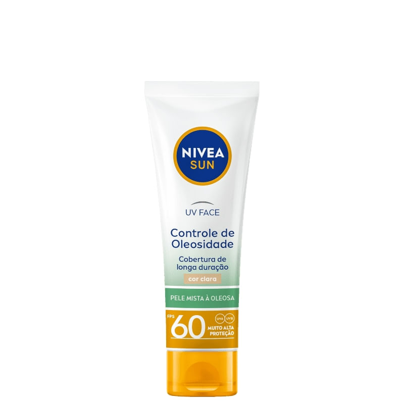 NIVEA Sun UV Face Controle de Oleosidade FPS 60 Clara