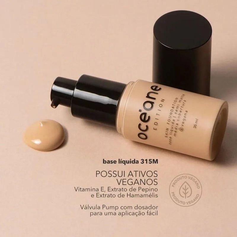 Base Skin Foundation Semi-Matte Oceane Edition 315M 35Ml - Época