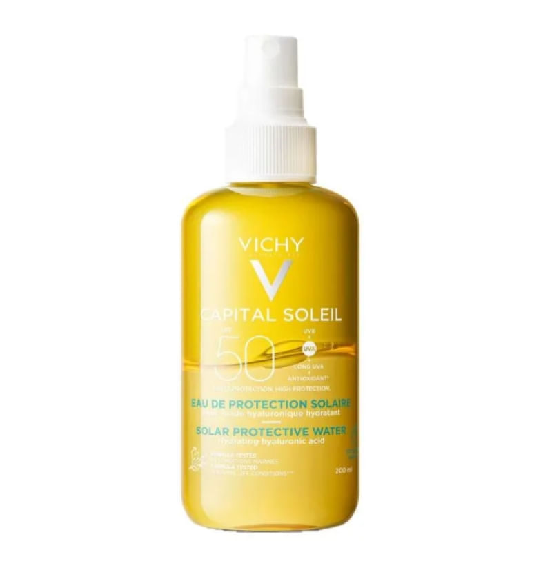 Água Solar Protetora Hidratante Corporal Vichy - Capital Soleil Fps50 200ml