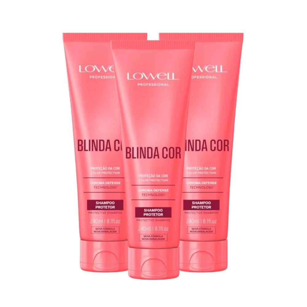 Lowell Blinda Cor Kit 3 Shampoo Protetor 240ml