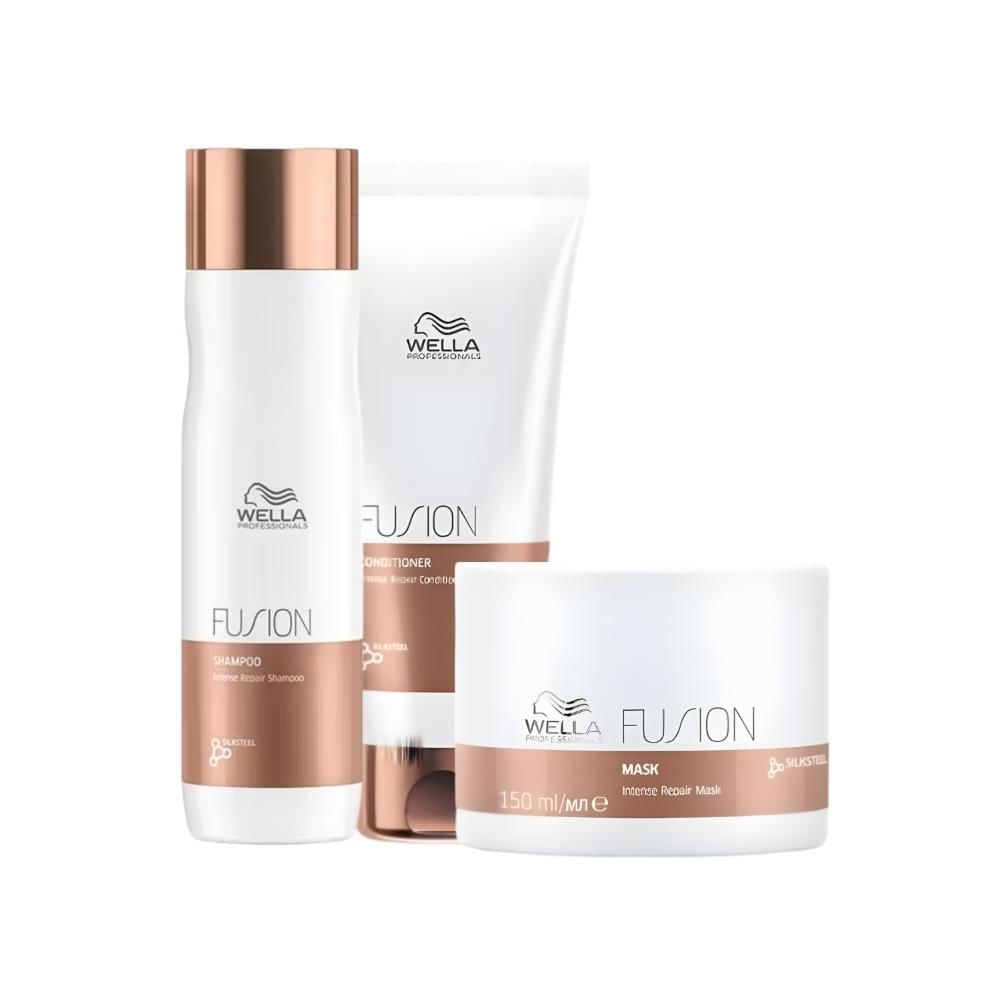 Wella Professionals Fusion Shampoo 250ml + Condicionador 200ml + Máscara 150ml