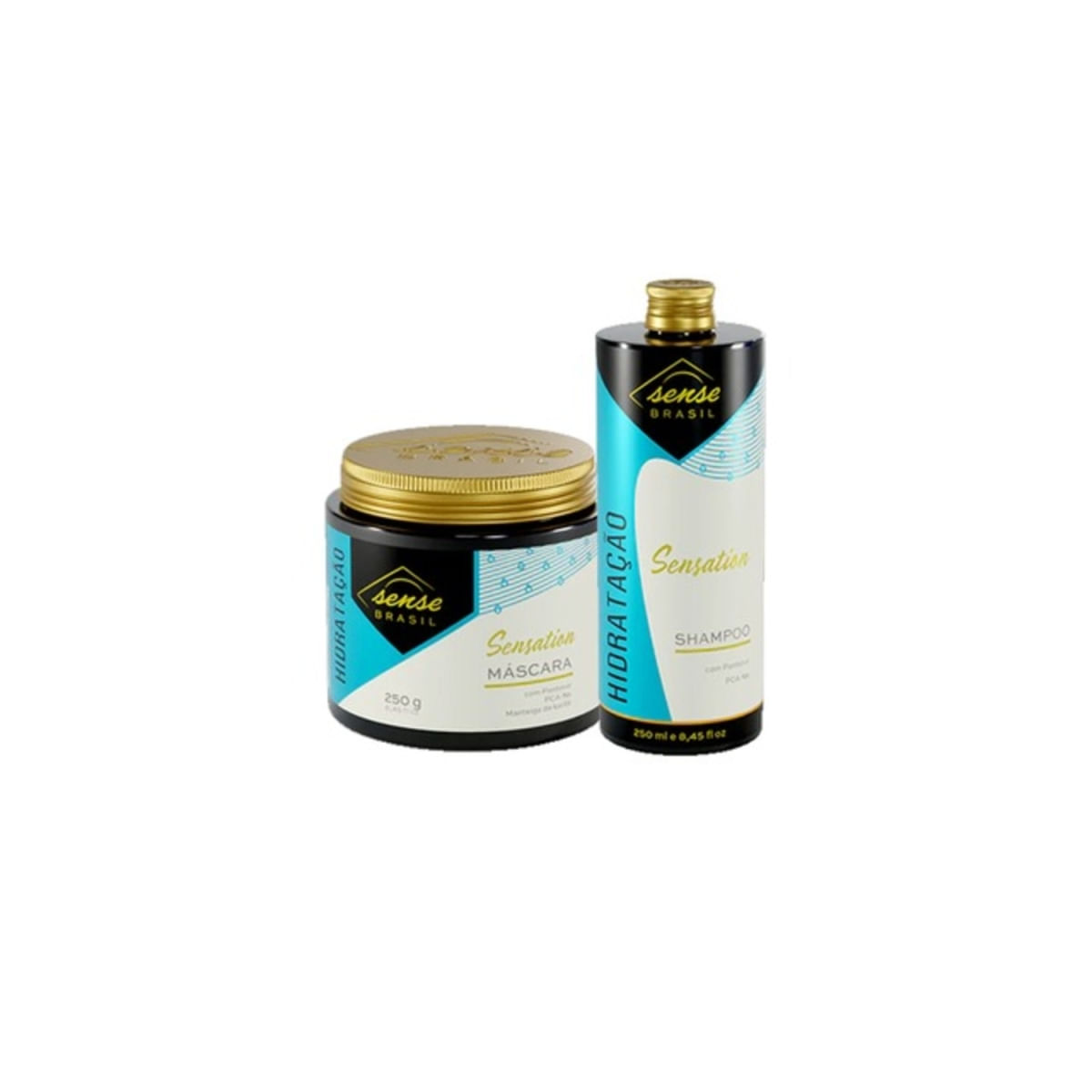 Kit de Hidratação Sense  Brasil Sensation Duo (Shampoo 250ml + Máscara 250g)