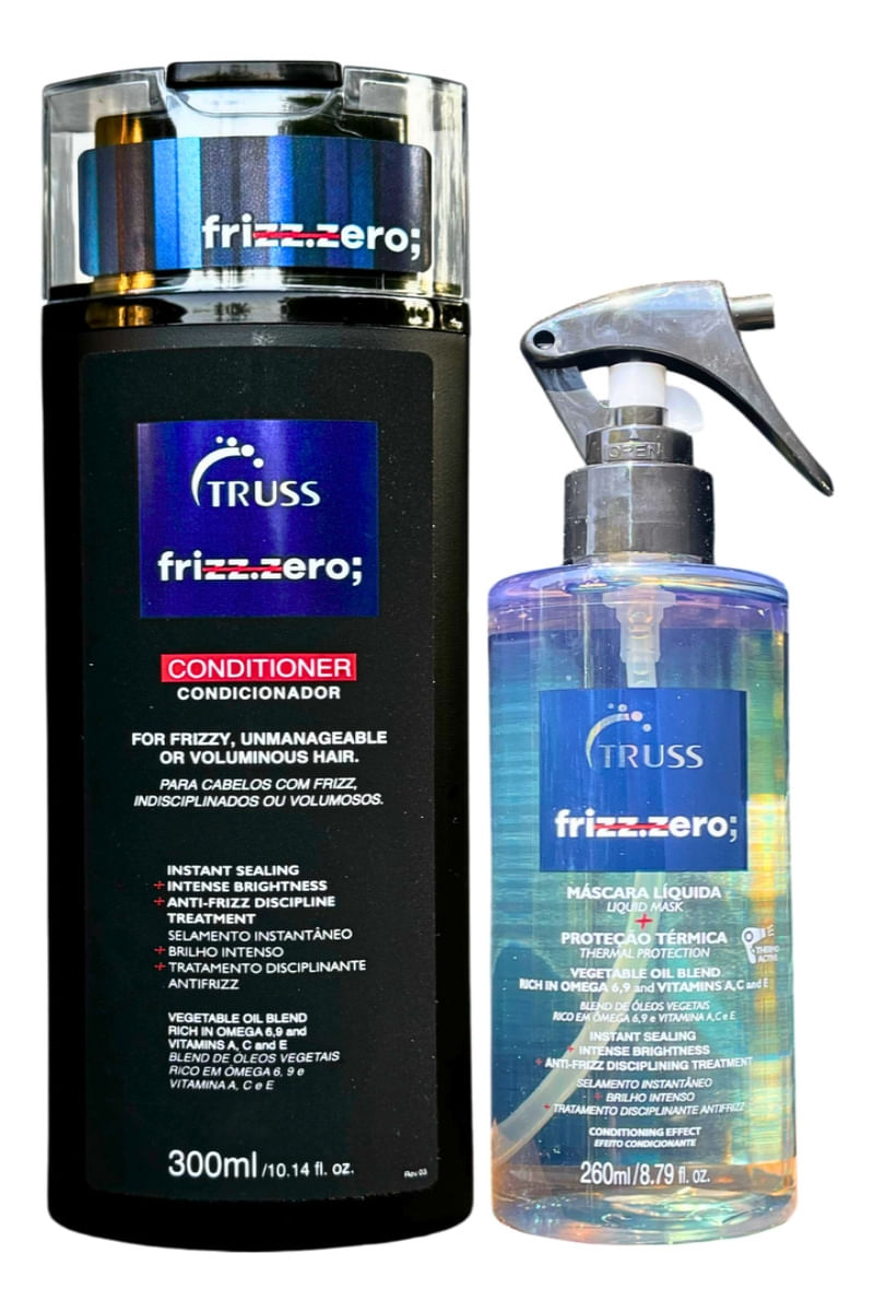 Kit Frizz Zero Condicionador 300ml + Leave in 260ml