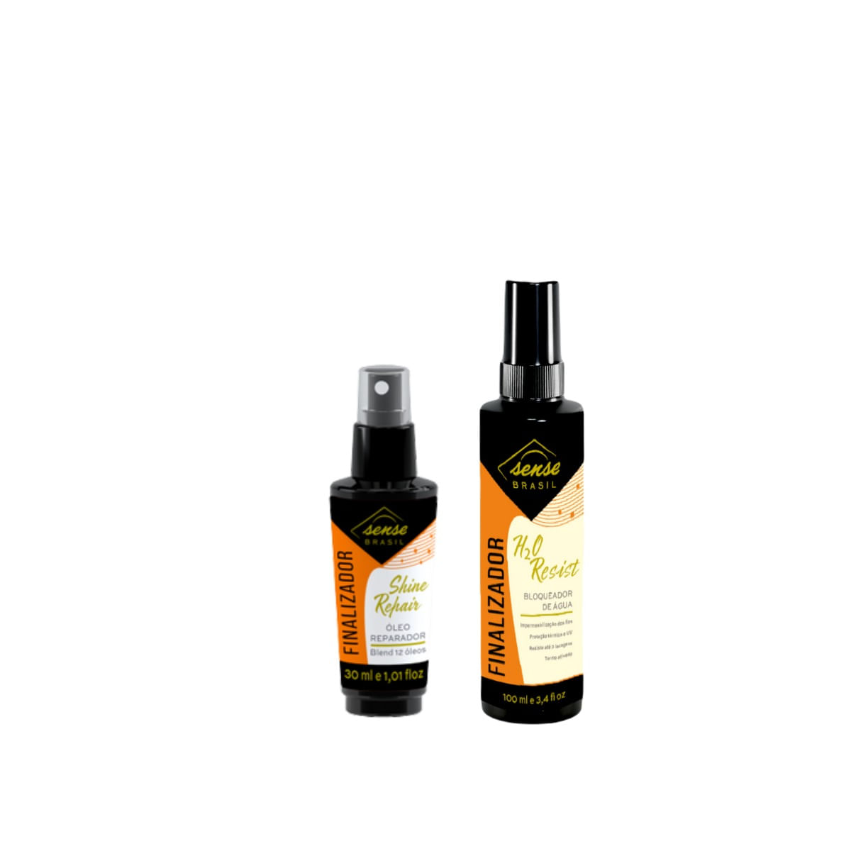 Kit Sense Finalizadores H20 Resist 100ml + Óleo Shine Repair 30ml