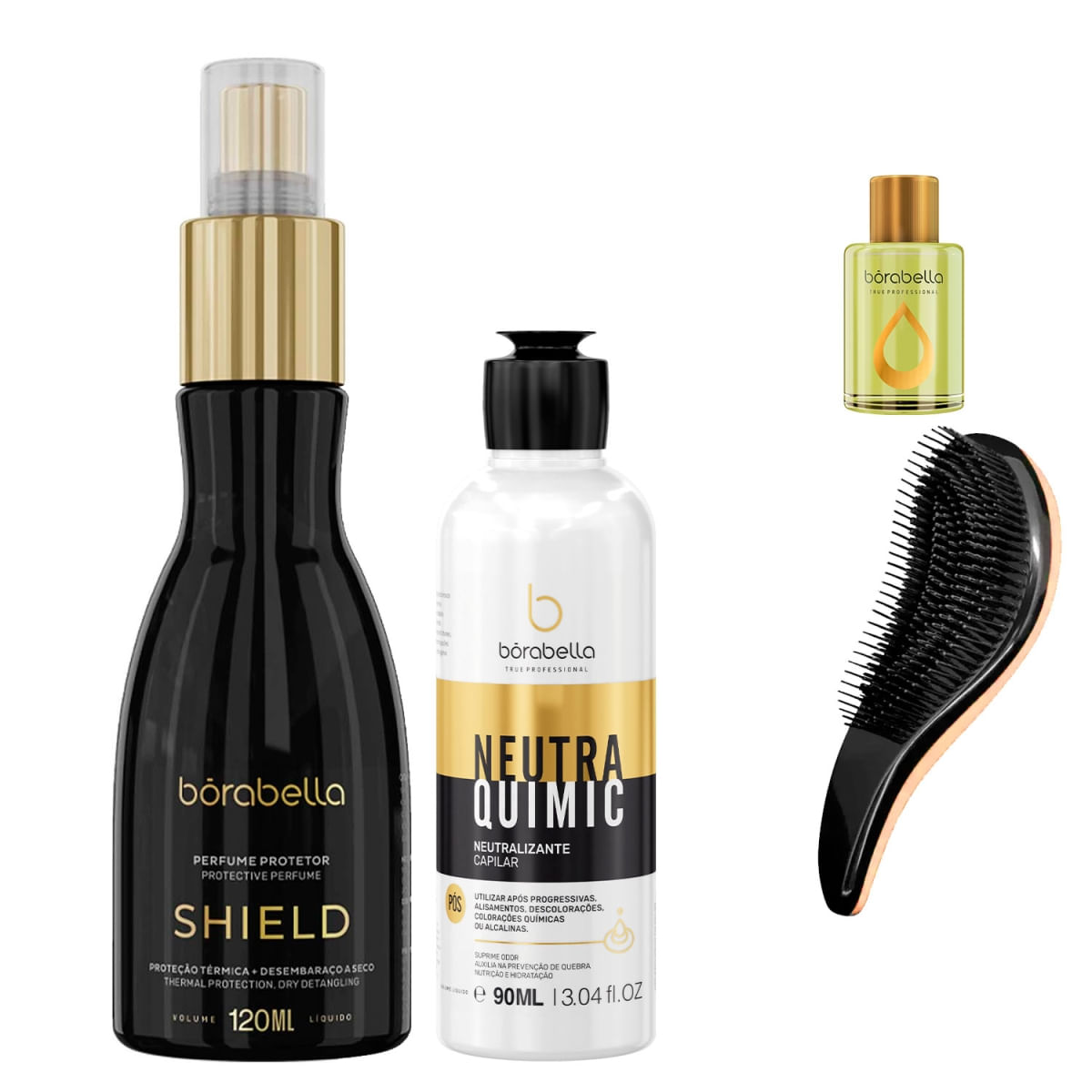 Borabella Shield Perfume+Neutra Quimic 90Ml +Escova/Argan7Ml