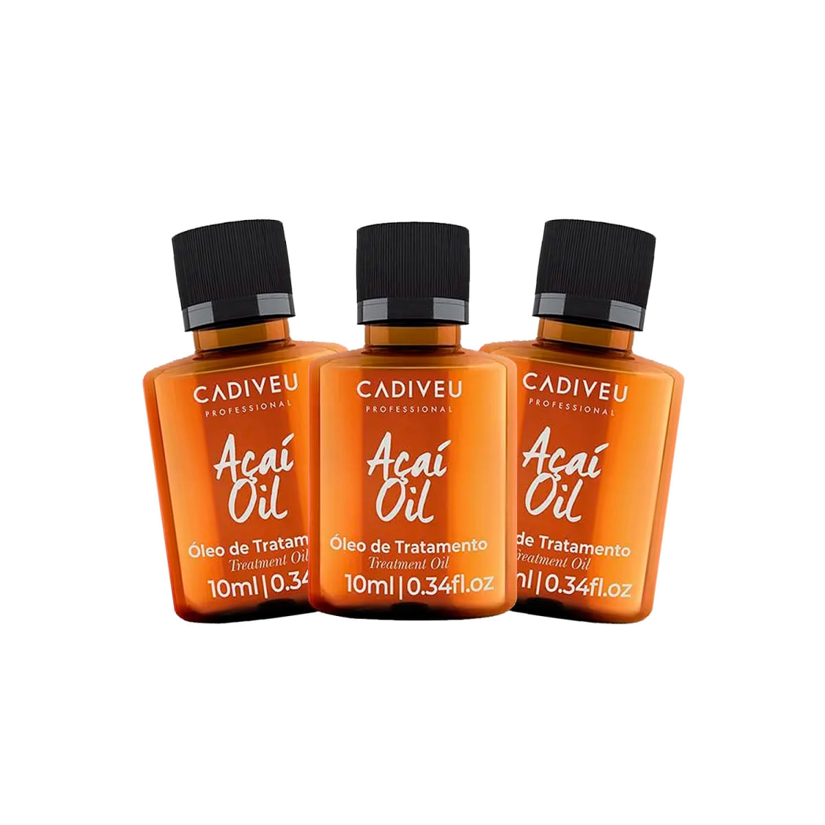 Kit 3 Cadiveu Açaí Oil Óleo Capilar de Tratamento 10ml