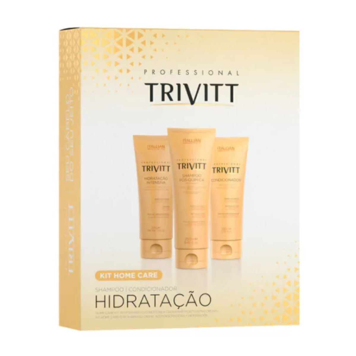Kit Home Care Shampoo, Condicionador E Máscara, Trivitt
