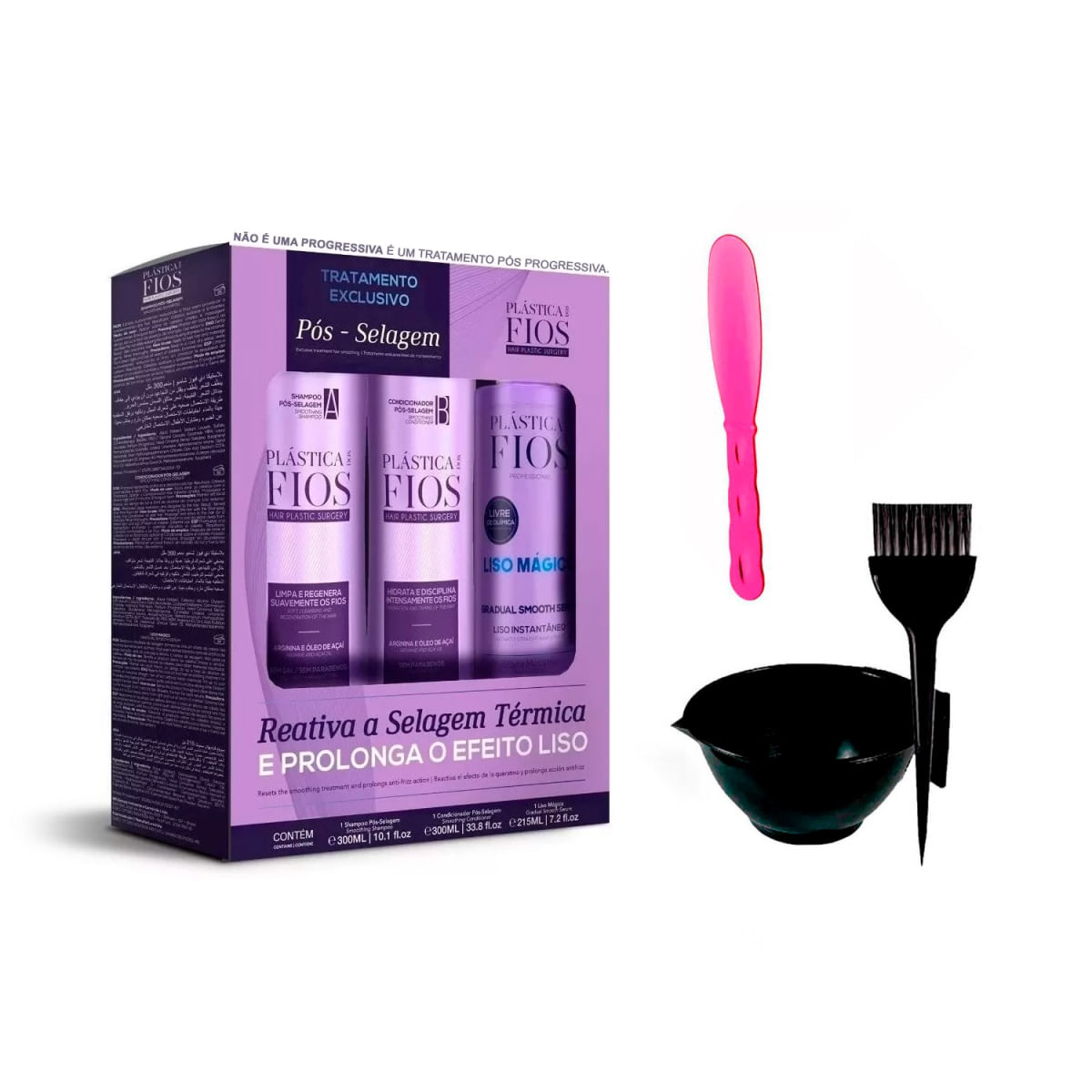 Kit Pós Definitiva Cadiveu Original 300ml +Cumbuca/Espátula