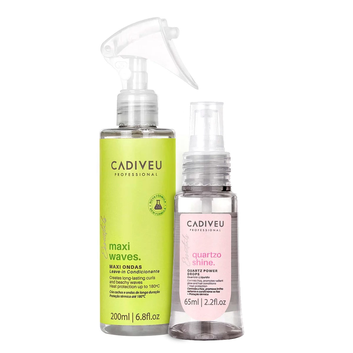 Kit Maxi Waves Cadiveu + Reparador Quartzo Shine 65ml