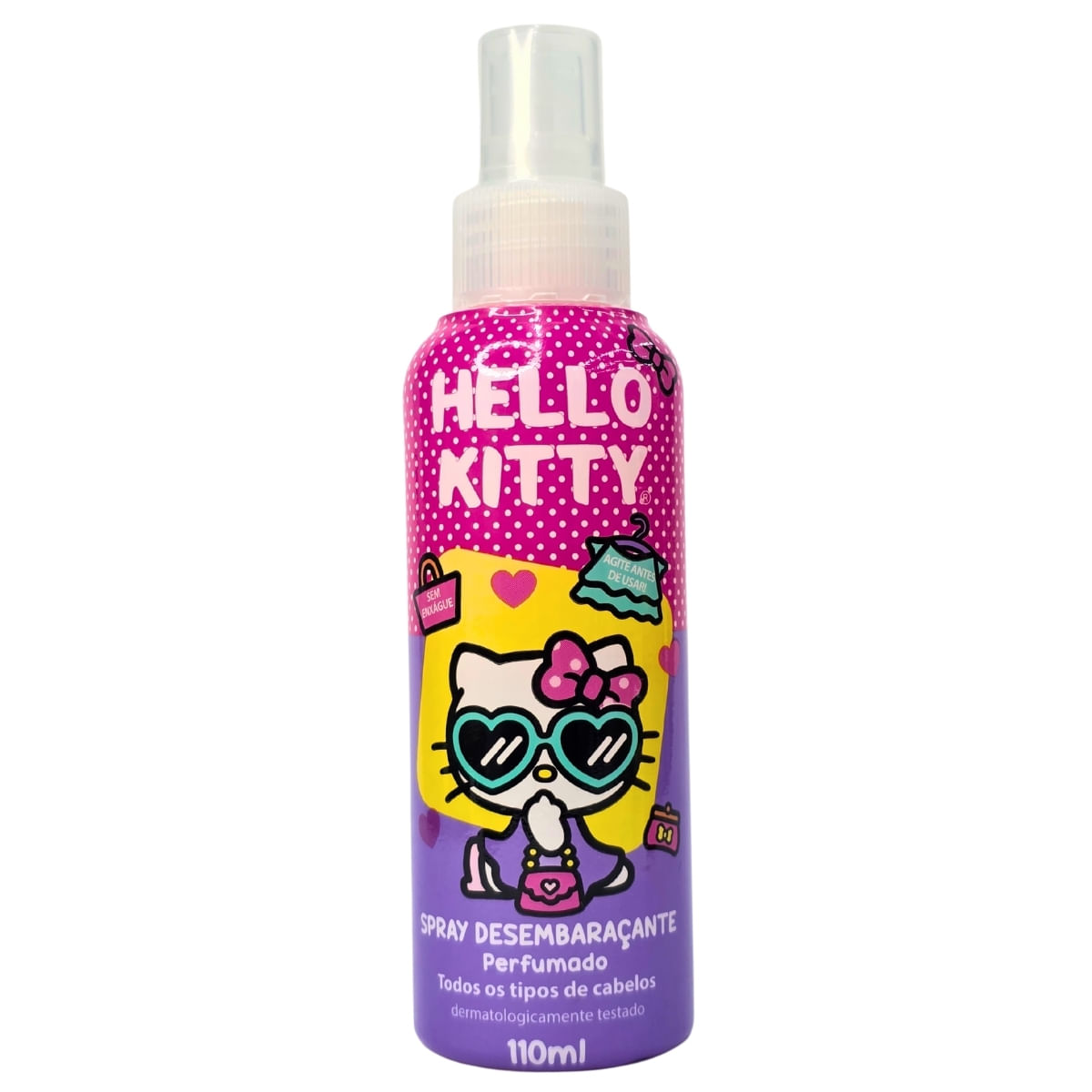 Spray desembaraçante perfumado hello kitty cia. Da natureza 110ml