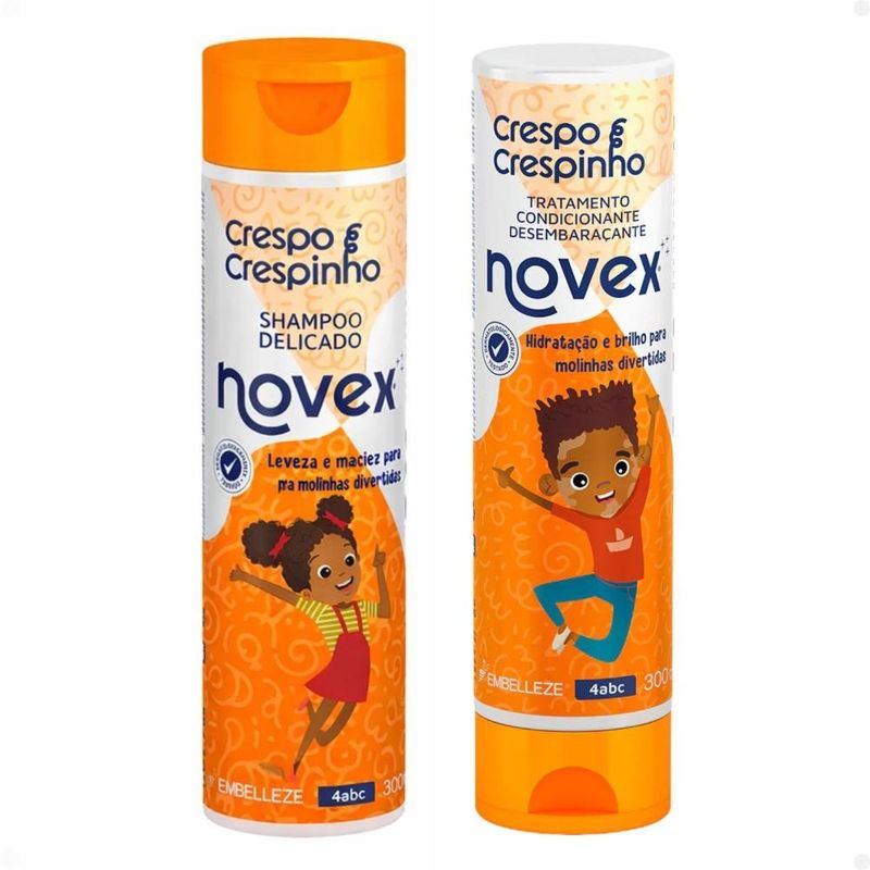 Kit Novex Crespo e Crespinho 4abc: Shampoo e Tratamento