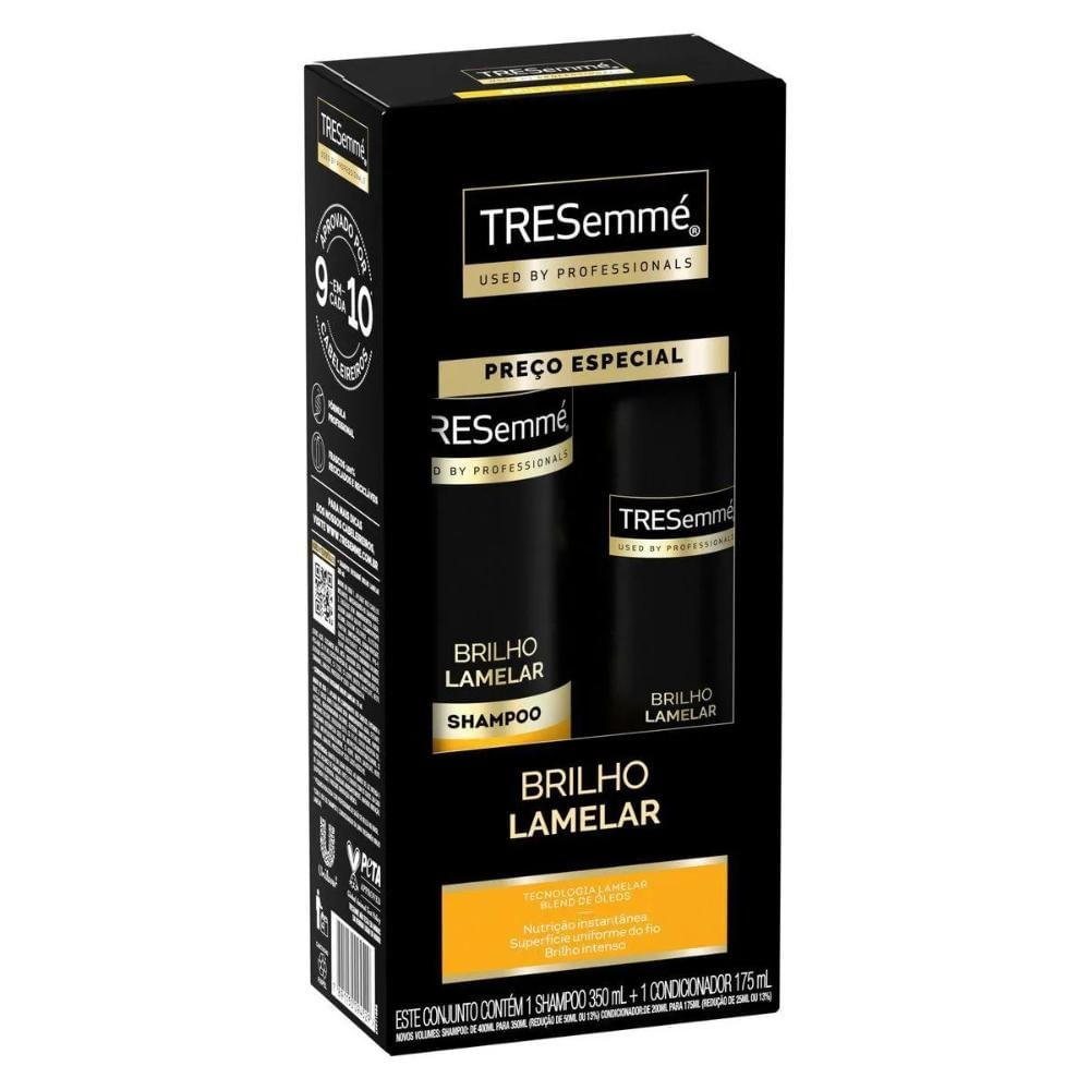 TRESemmé Kit Brilho Lamelar Shampoo 350ml + Condicionador 175ml