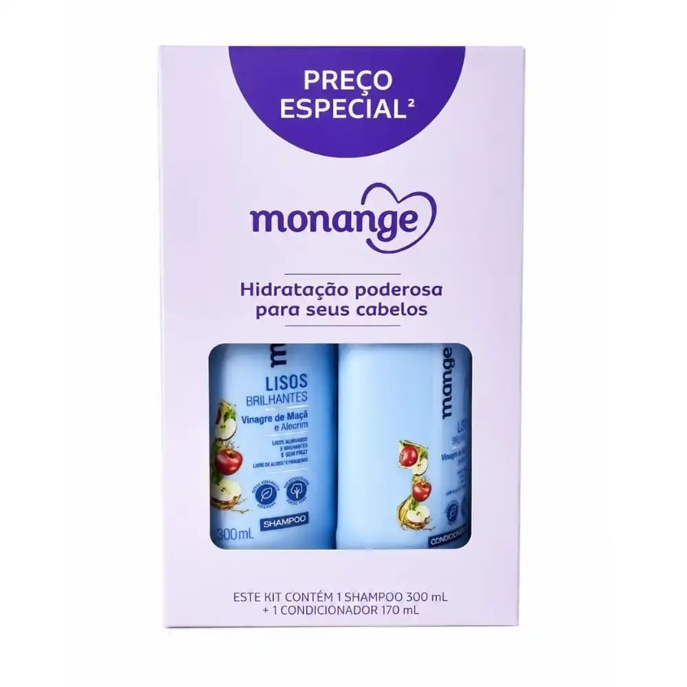 Kit Shampoo + Condicionador Hidratação Intensiva Monange 470ML