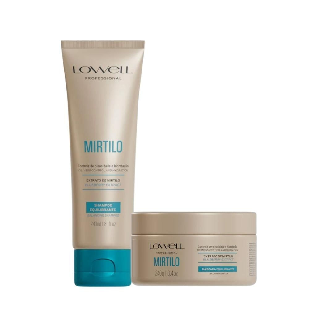 Kit Shampoo Máscara Lowell Mirtilo Equilíbrio Home Duo