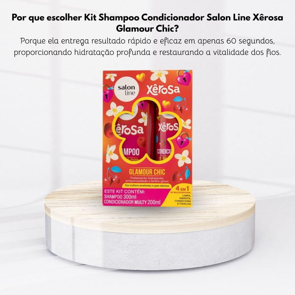 Kit Shampoo Condicionador Salon Line Xêrosa Glamour Chic - Época