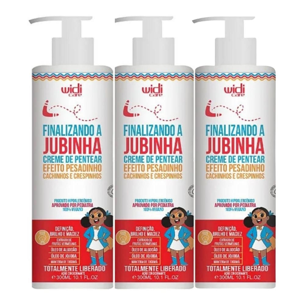 Kit Widi Care Finalizando A Jubinha 3 Creme de Pentear 300 ml